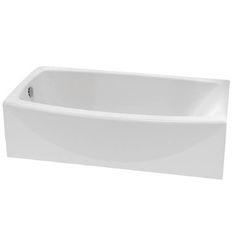 Boulevard 5 x 30 inch Integral Apron Bathtub Above Floor Rough with Right-hand Outlet